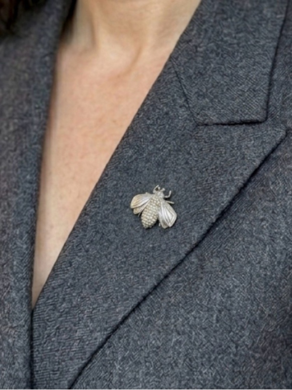 Tiffany & Co VINTAGE Sterling Silver Bumblebee Bee Brooch Pin - Picture 7 of 7